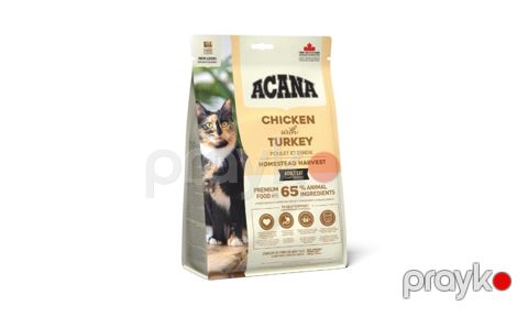 Quru yem Acana Homestead Harvest yetkin pişiklər üçün, toyuq və hinquşu ilə, 340 q — Bakı