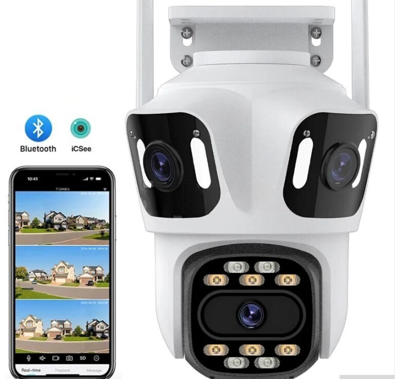 İCSee 12MP 3K IP Müşahidə Kamerası — Bakı