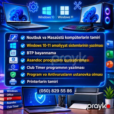 Kompüter Printer Problemlərinin həlli burda — Bakı