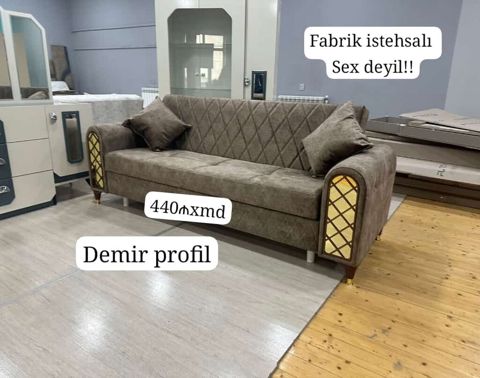 Fabrik istehsalı divan (sex deyil). Möhkəm dəmir profil karkas — Bakı