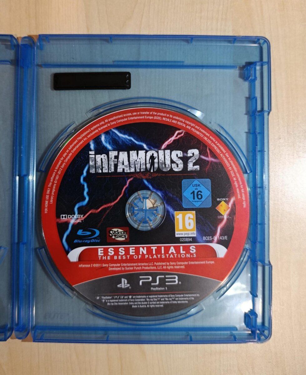 PS3 üçün İnFamous 2 oyun diski — Oyunlar, konsollər və proqramlar, Bakı