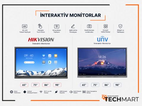 Hikvision və Unv interaktiv monitorları — Bakı