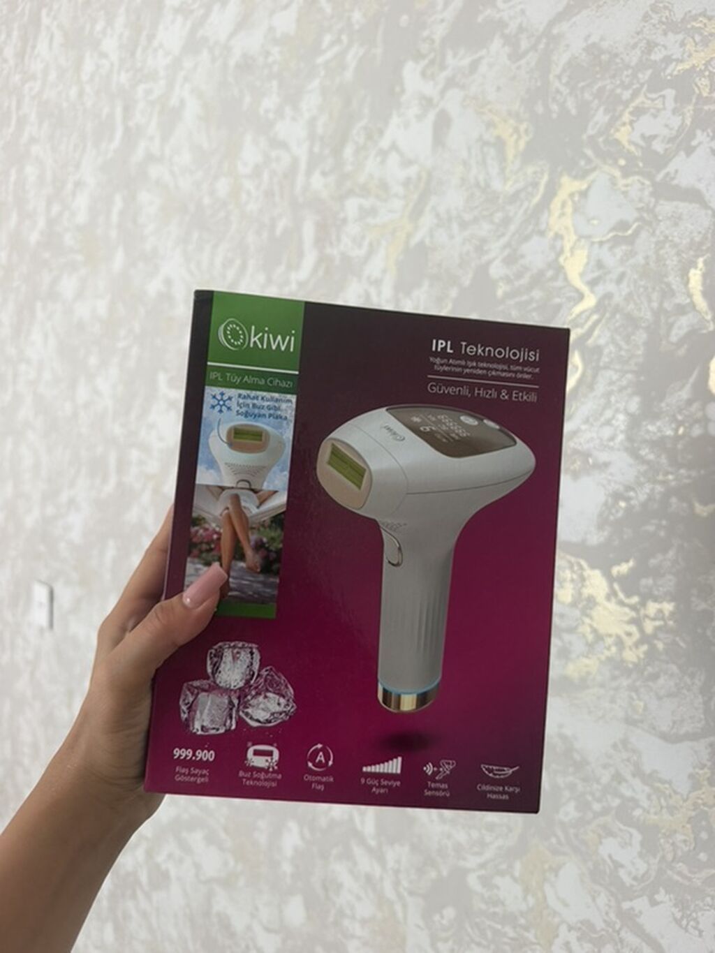 Okiwi IPL Tük Alma Cihazı - IPL texnologiyası: yoğun atımlı işıqla — Usturalar, trimmerler və epilyatorlar, Bakı (2)