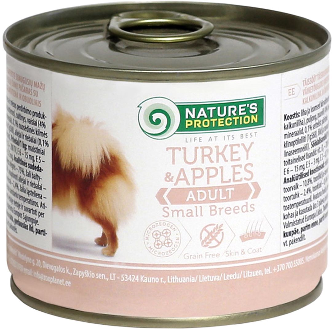 Konserv yem Nature's Protection Adult, hind quşu və alma ilə, 200 q — Mallar, Bakı