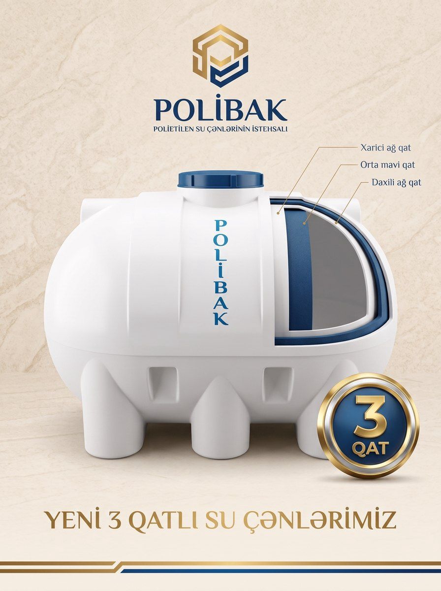3 qatlı su çəni 1000 L — Dacha və bağ, Bakı (4)