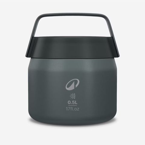 Qida üçün termos Decathlon 8958384, yaşıl, paslanmayan polad, 500 ml — Bakı