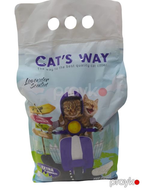 Pişiklər üçün topalanan doldurucu Cats Way Lavanda, 5 l — Bakı