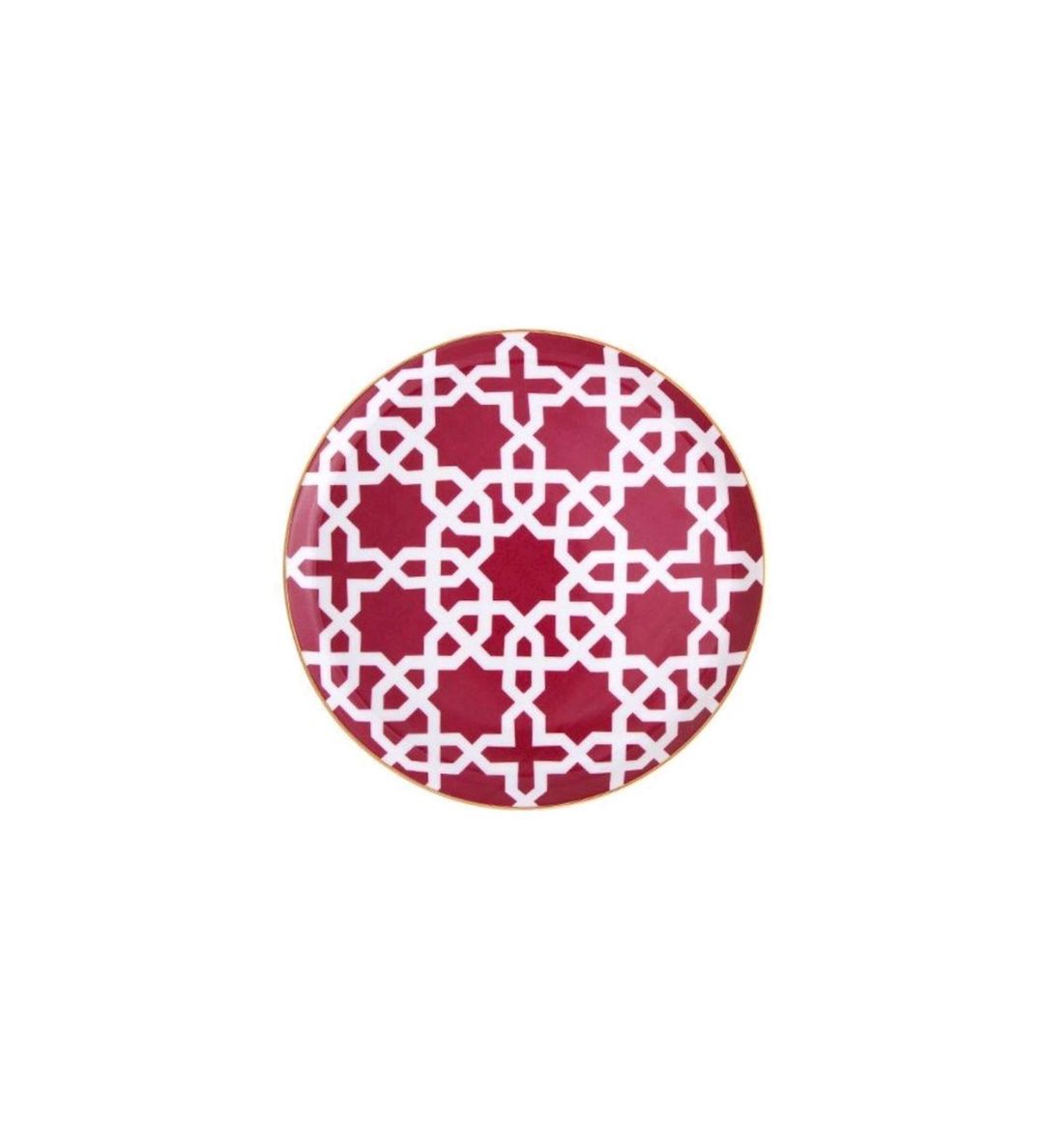 Boşqab Porland Morocco 04AP018861, farfor, qırmızı, 20 sm — Mallar, Bakı