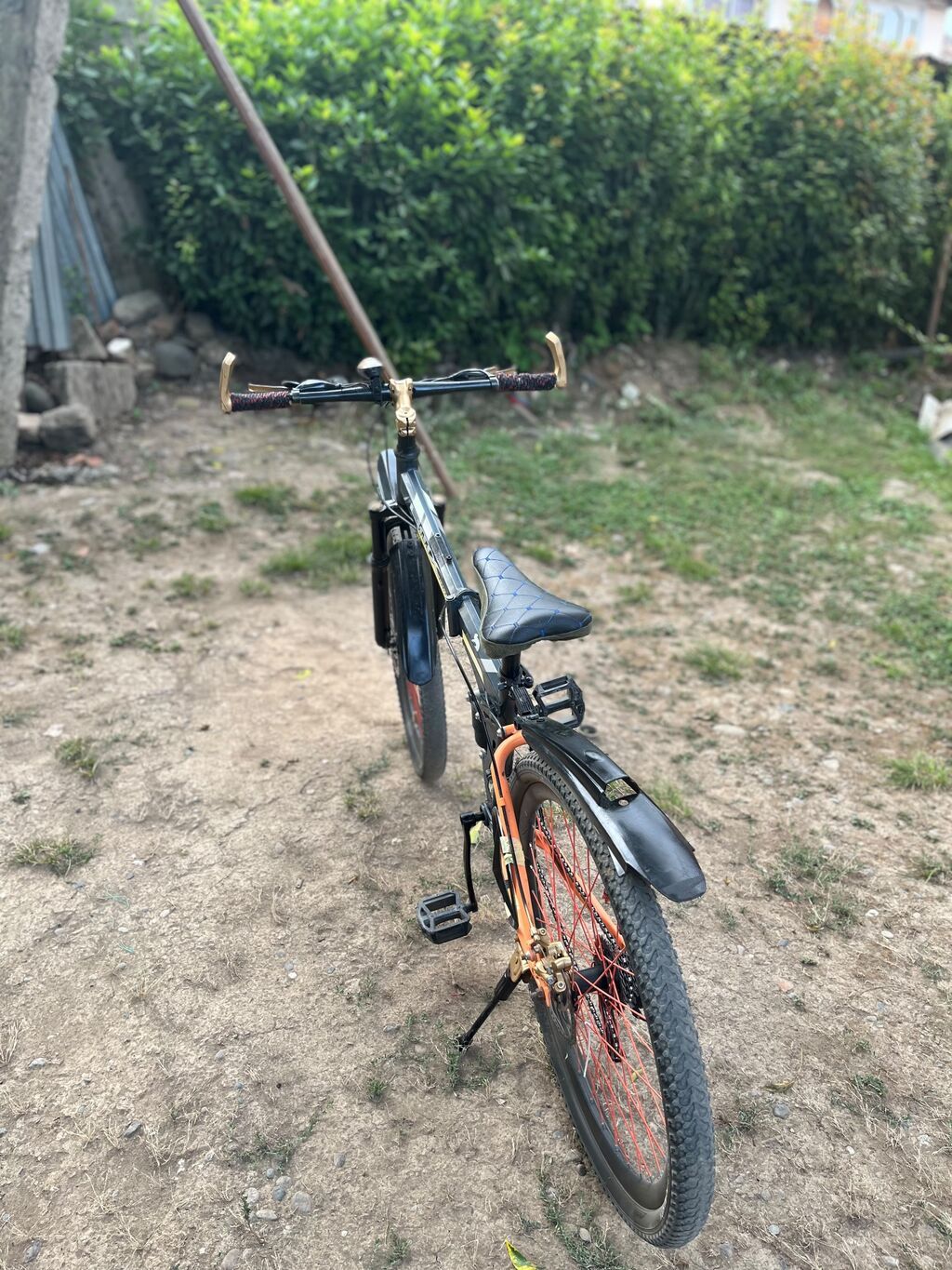 BMX stili velosiped - Rəng: qara narıncı detallarla - Çərçivə: BMX — BMX, Masallı (4)