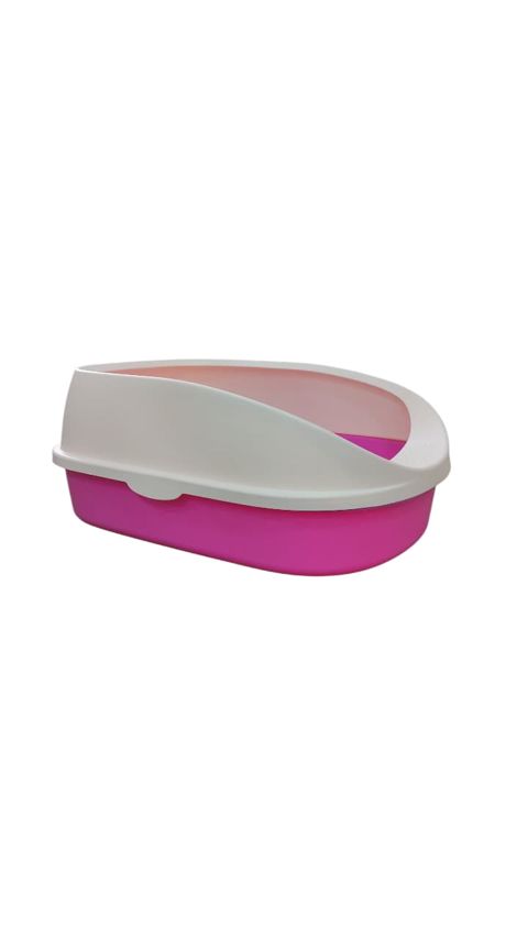 Tualet-lotok pişiklər üçün, plastik, çəhrayı, 50х35х22 sm — Bakı