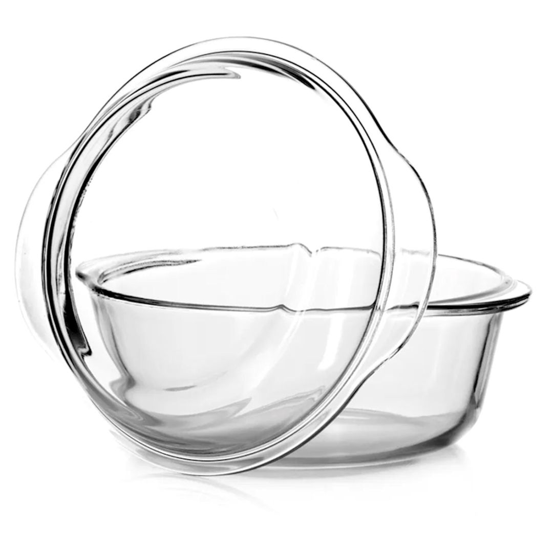 Bişirmə üçün forma Borcam 59023, 1.45 l, dairə, şüşə, şəffaf — Mallar, Bakı (2)