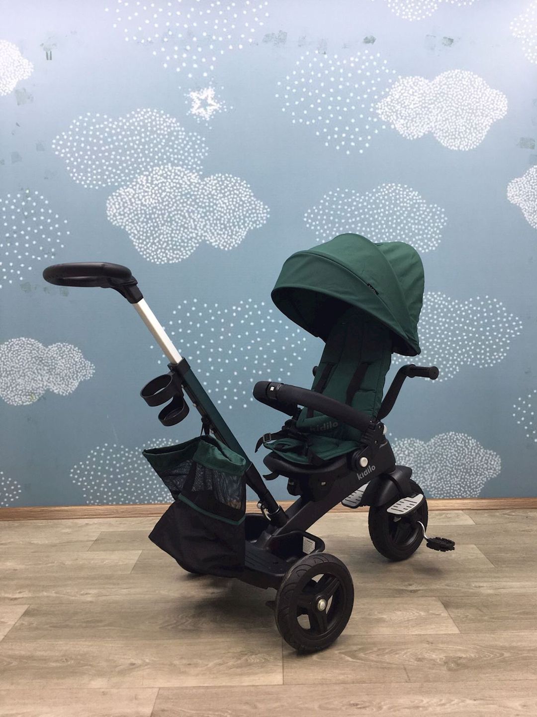 Uşaq üçün üçtəkərli velosiped Kidilo A207, yaşıl — Mallar, Bakı