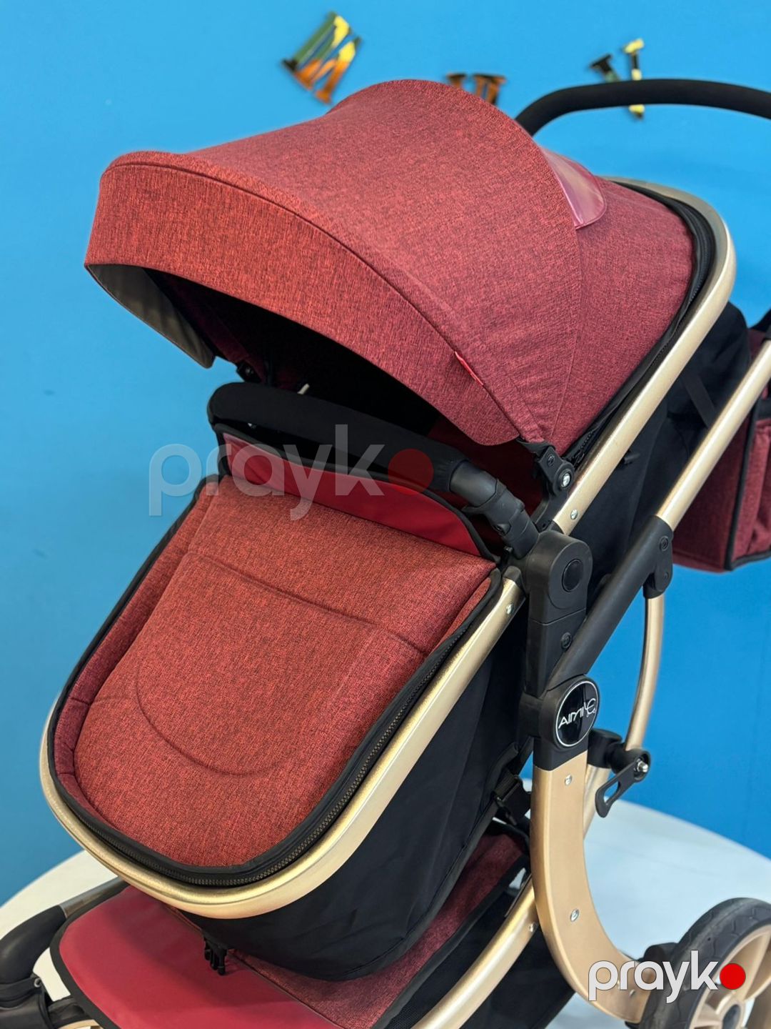 Uşaq arabası Diamond VP032, qırmızı — Mallar, Bakı (2)