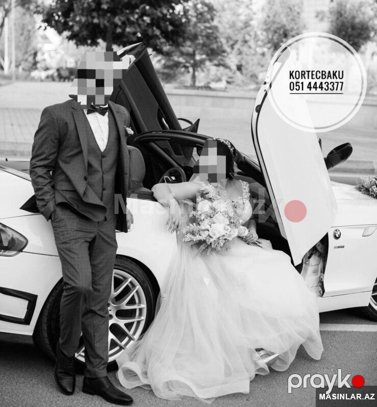 Bmw Z4 Cabriolet Toy maşıni, 2015 il — Minik avtomobili icarəsi, Bakı (3)