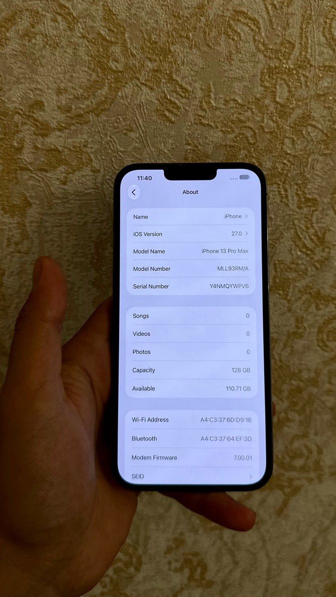 Apple iPhone 13 Pro Max Sierra Blue 128GB/6GB — Smartfonlar, Bakı (7)
