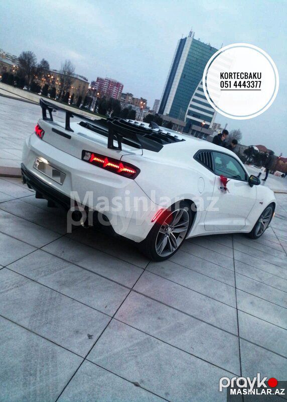 Chevrolet Cabriolet Camaro Toy maşını, 2018 il — Minik avtomobili icarəsi, Bakı (3)