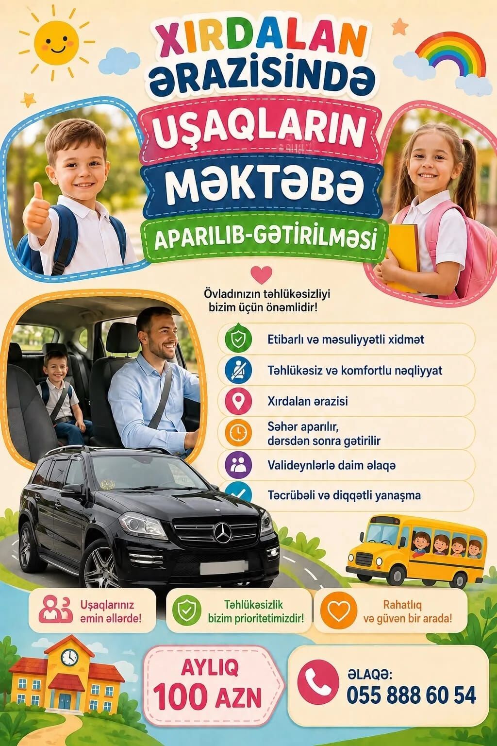 Minik avtomobili, Bakı — Taksi xidmətləri, Xırdalan (2)