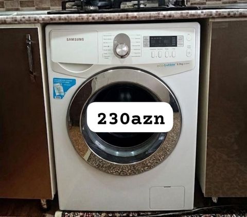 Samsung paltaryuyan maşın – EcoBubble, 6 kq - Ön yükləmə - EcoBubble — Bakı