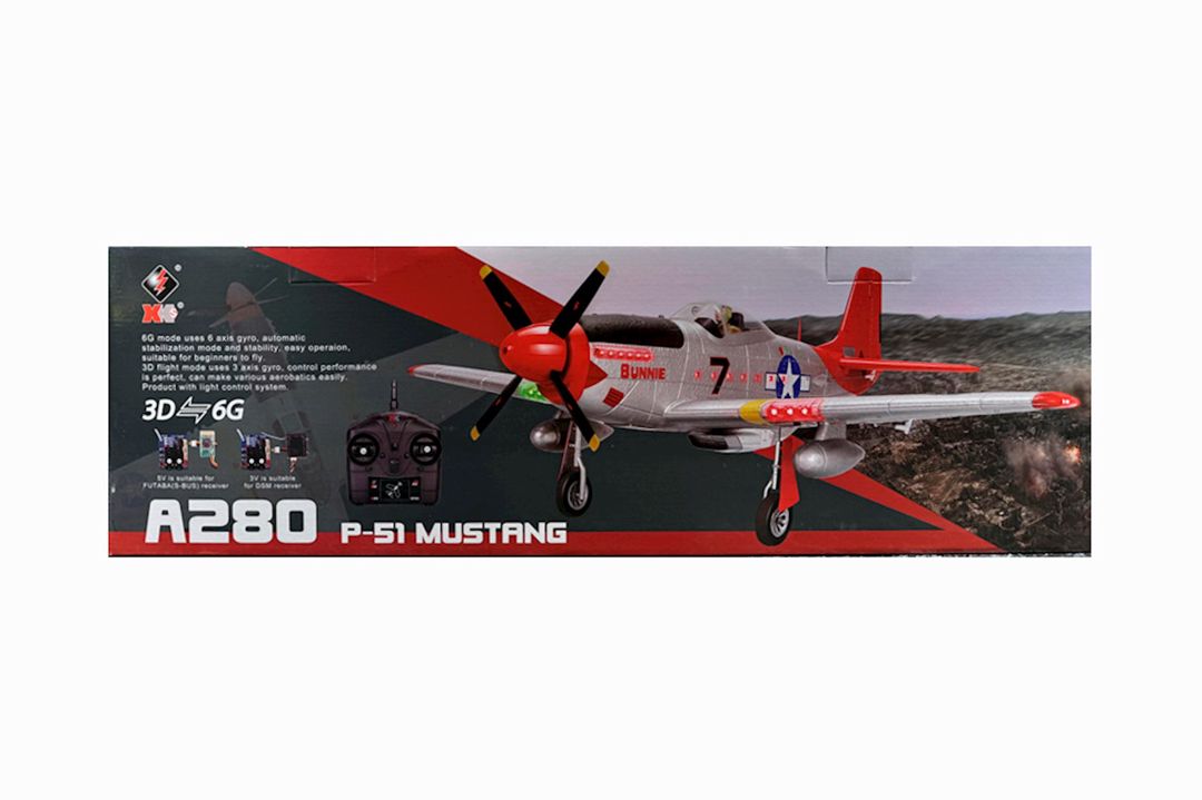 Radio ilə idarə olunan təyyarə WLtoys Mustang A280 P-51, 14+ yaş — Mallar, Bakı (3)