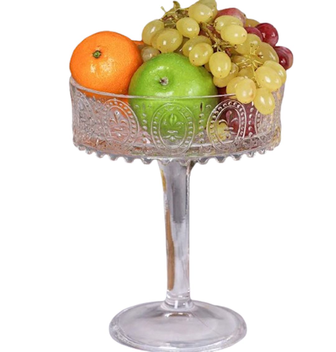 Meyvə qabı NBR4E, 19x21 sm, şüşə, şəffaf — Mallar, Bakı