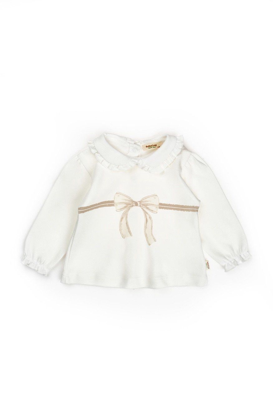 Yenidoğulanlar üçün dəst Babycosy, 2-li köynək və şalvar, qızlar üçün, 18-24 ay, ekru-qəhvəyi, %100 orqanik pambıq - 8683529324233 — Mallar, Bakı (2)