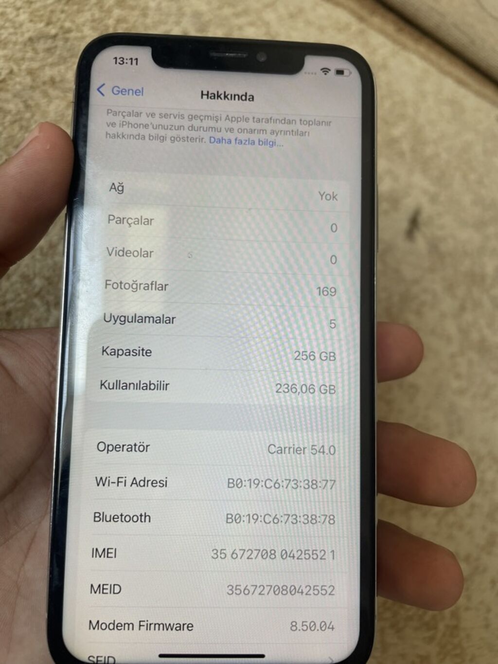 IPhone X, 256 GB, Ağ, Face ID — Apple iPhone, Digah (3)
