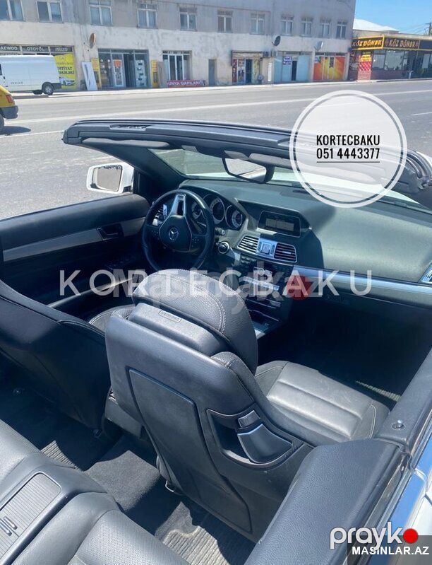 Mercedes E-class Cabriolet, 2017 il — Minik avtomobili icarəsi, Bakı (4)