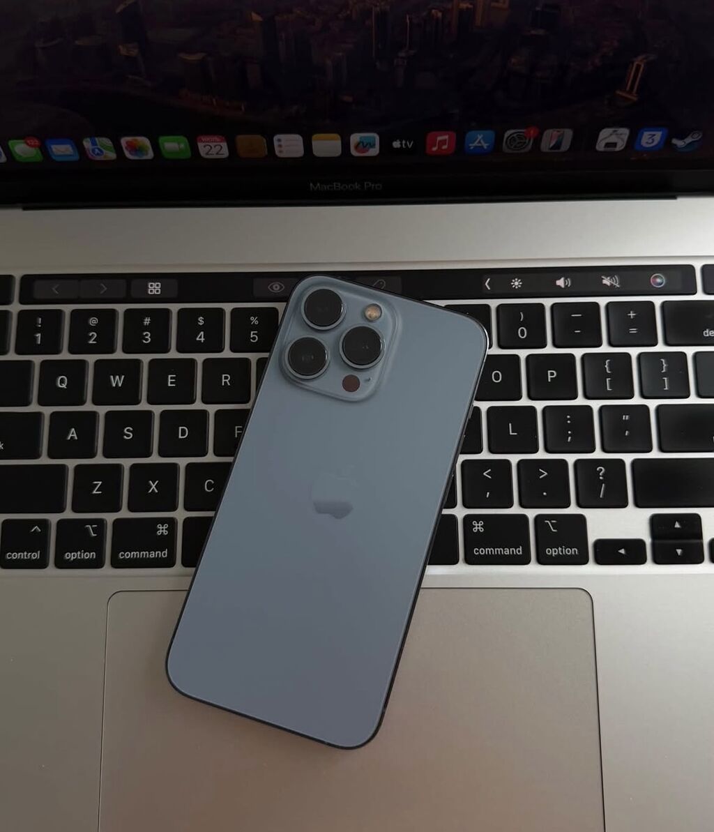 IPhone 13 Pro, 128 GB, Sierra Blue, Zəmanət, Simsiz şarj, Face ID — Apple iPhone, Bakı (4)