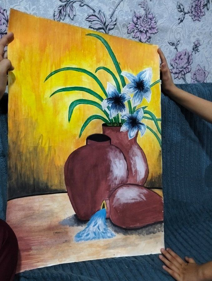 Əl işi boya ilə — Mallar, Xızı (2)