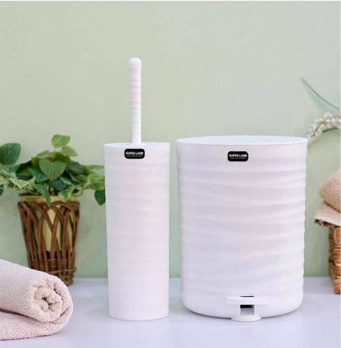 Hamam otağı dəsti 0013, plastik, ağ, 2 parça — Bakı