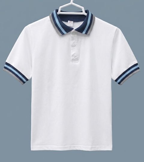 Məktəbli qısaqol polo 2715401, ağ, pambıq, ölçü 13-14 yaş — Bakı