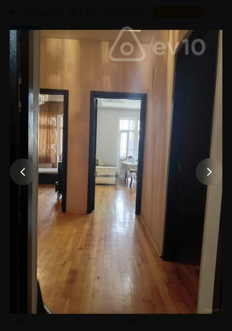 2 otaqlı mənzil, 60 m², Hüseyn Seyidzadə küçəsi, — kirayə — Mənzil, Bakı (9)