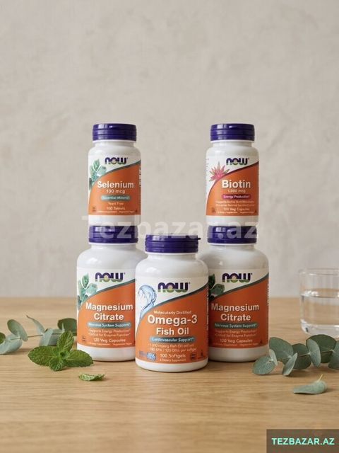 Now Solgar vitaminlər (Amerika supplementləri) — Bakı