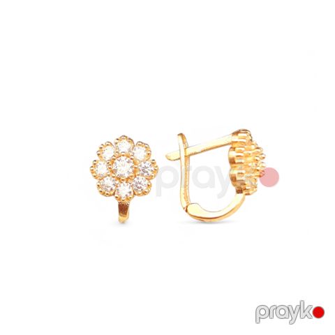 Sırğa uşaqlar üçün Trendgold_694, qızıl 585 əyar VJ271779 — Bakı