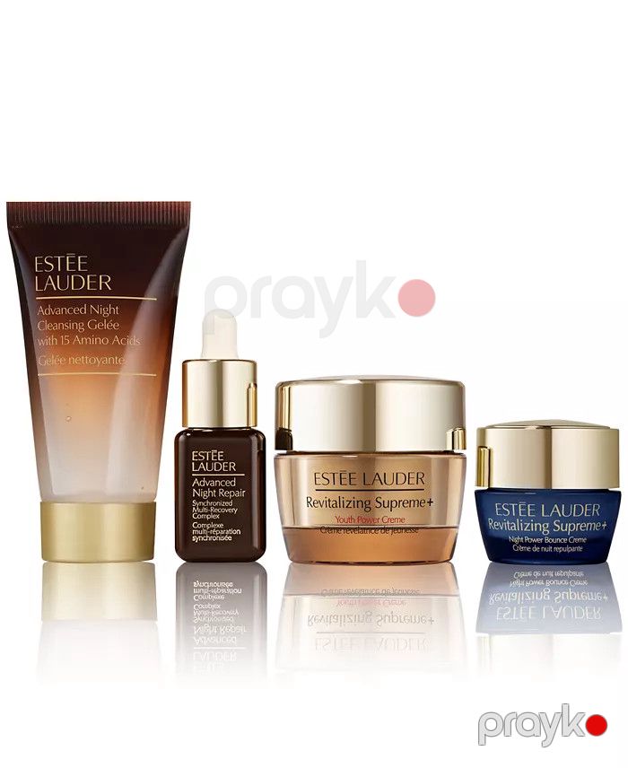 Dəriyə qulluq dəsti Estee Lauder Revitalizing Supreme (Təmizləyici gel Advanced Night 30 ml + Zərdab Advanced Night Repair 7 ml + Krem Revitalizing Supreme+ Power 15 ml + Gecə kremi Revitalizing Supreme+ Night Power Bounce 7 ml) — Mallar, Bakı (2)
