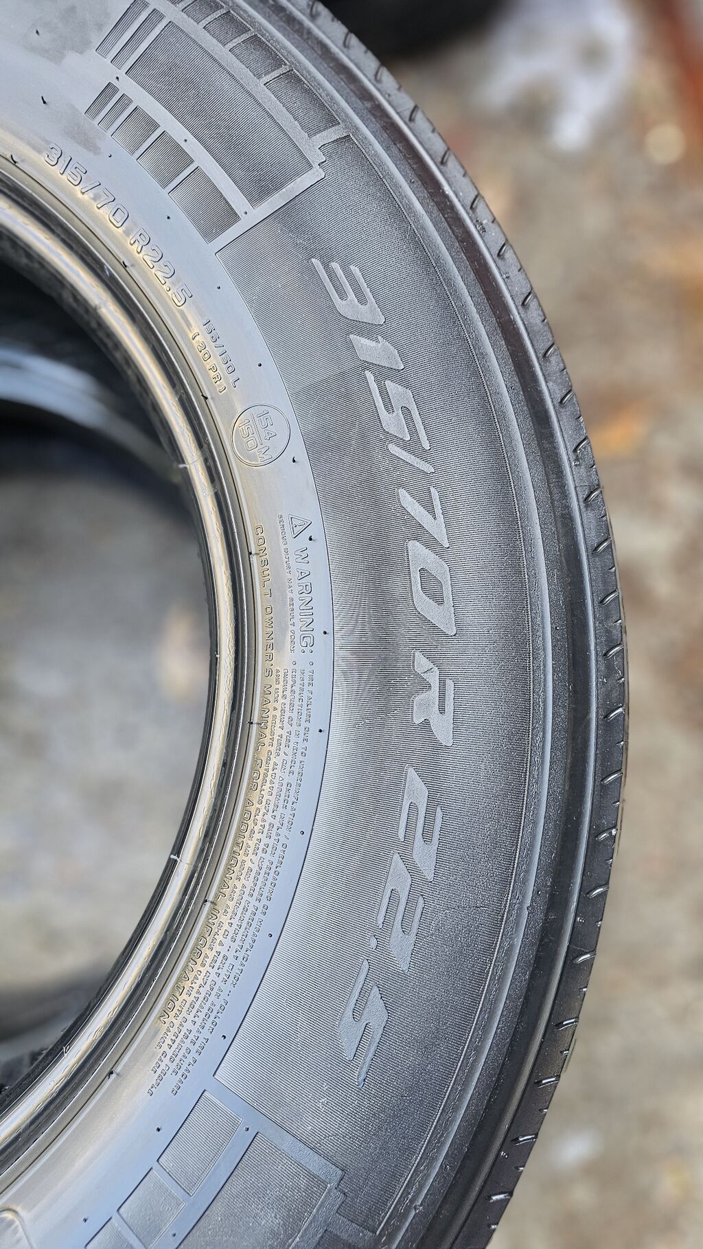 Yük avtomobili təkəri - Ölçü: 315/70 R22.5 - Marka/model: Pirelli — Şinlər, Sumqayıt (4)