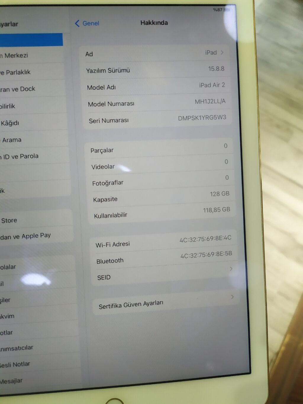 İşlənmiş Apple iPad Air 2, 9,7", 128 GB — Apple, Masazır (3)