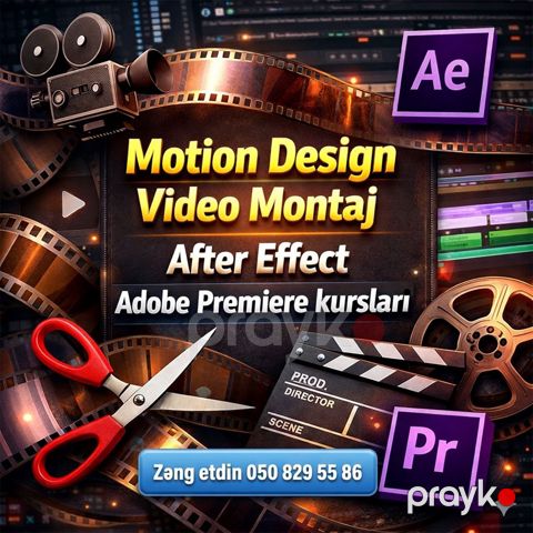 Adobe Premiere Pro, After Effects və Motion Design Kursu — Bakı