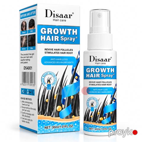 Saç tökülməsinə qarşı sprey Disaar Growth Hair 30 ml — Bakı