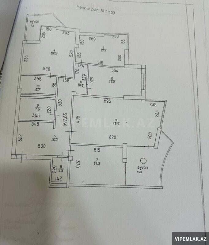 Nəsimi rayonunda 4 otaqlı Yeni tikili Satılır, 205 m² — Mənzil, Bakı (2)