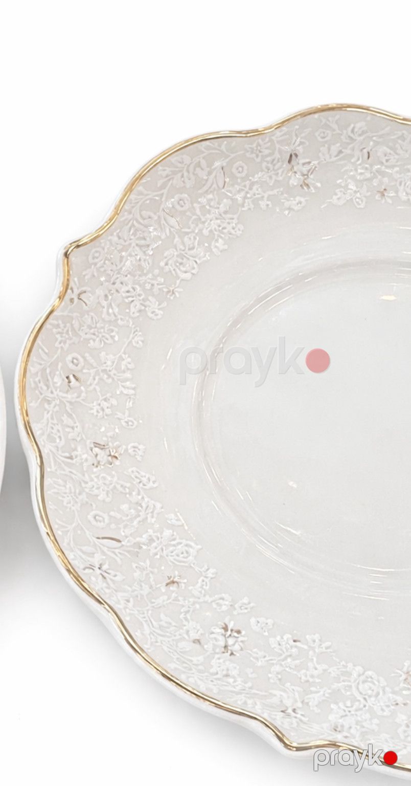 Nəlbəki dəsti Veymar, farfor, ağ, 14 sm, 6 əd — Mallar, Bakı (2)