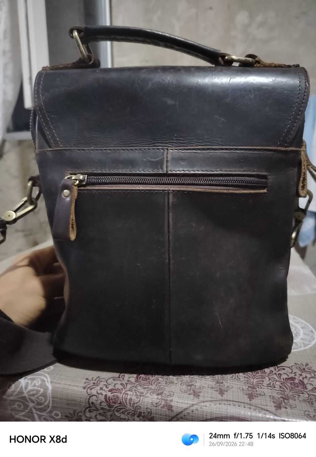 Hunerpaul brendi kişi/unikal stil üçün çiyin çantası. - Material — Çantalar, çamadanlar, cüzdanlar, Bakı (4)