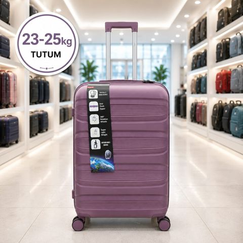 Çamadan 21906638, bənövşəyi, plastik, ölçü 2XL — Bakı