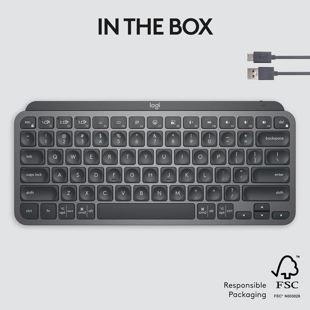 Logitech MX Keys Mini Keyboard Wireless — Periferik cihazlar, Bakı (12)