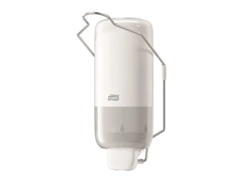 Sabun üçün dispenser Tork Liquid Soap Dispenser Arm Lever, 29.6x11.2x11.4 sm, ağ — Bakı