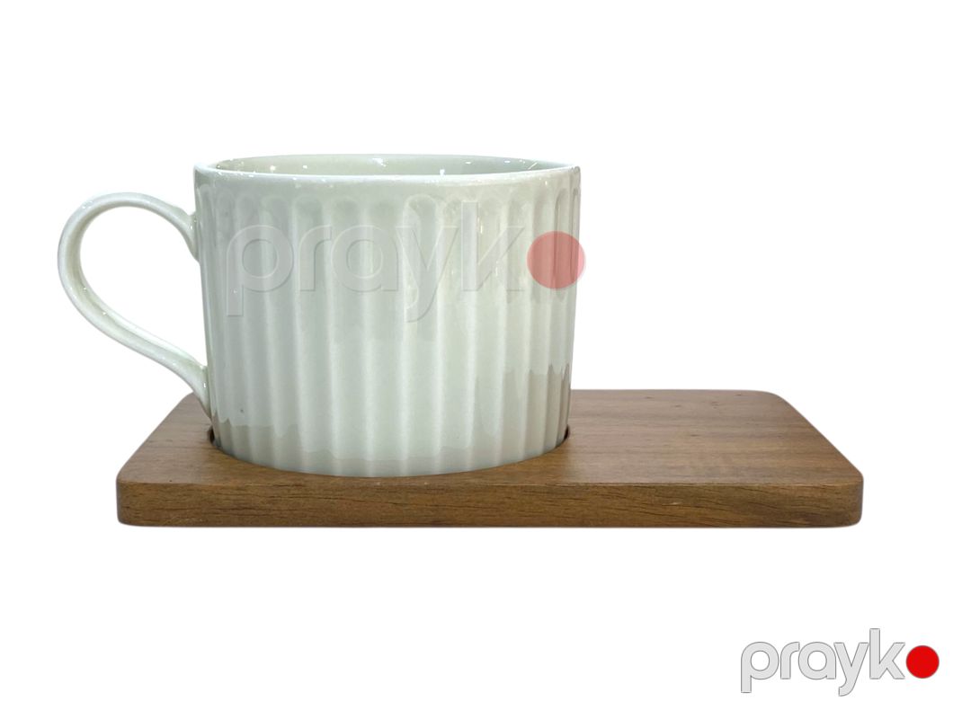 Çay dəsti Easy Life Take a Break R1641/TBR3, farfor/taxta, 4 parça — Mallar, Bakı (3)