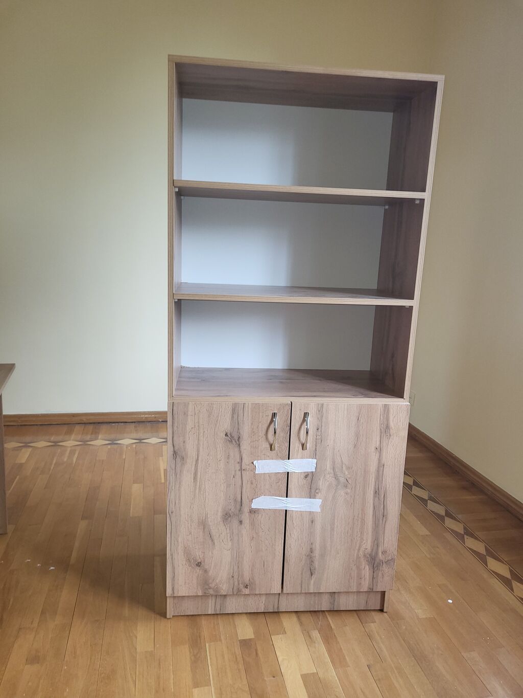 Ofis/ev üçün kitab rəfi və şkaf kombinəsi - Material: laminat/MDF-lam — Rəflər, Bakı (2)