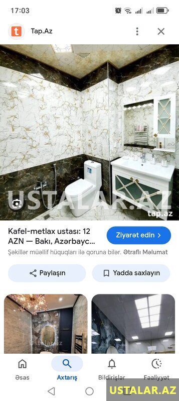 Kafel metlax ustasi — Plitə işləri, Bakı (4)