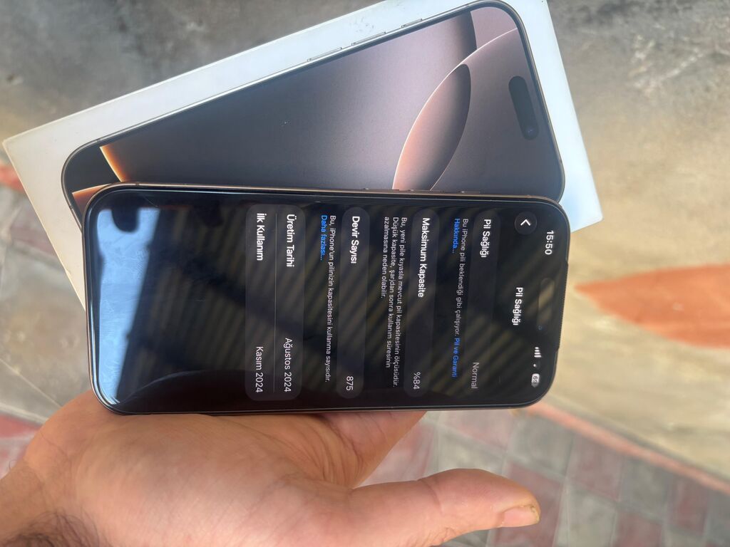 IPhone 16 Pro, 256 GB, Desert Titanium, Zəmanət, Sənədlərlə — Apple iPhone, Bakı (3)