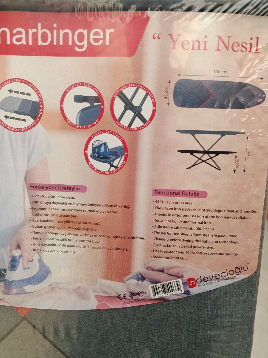 Ütüləmə lövhəsi "Devecioglu Alfaboard MM 152" — Məişət malları, Bakı (4)